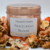 nocturnal bloom soy wax candle floral and fruity